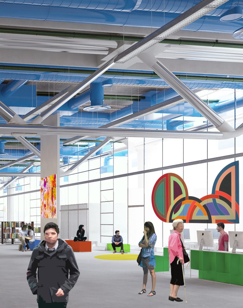 Interior design of the BPI of Centre Pompidou - EGA Erik Giudice ...